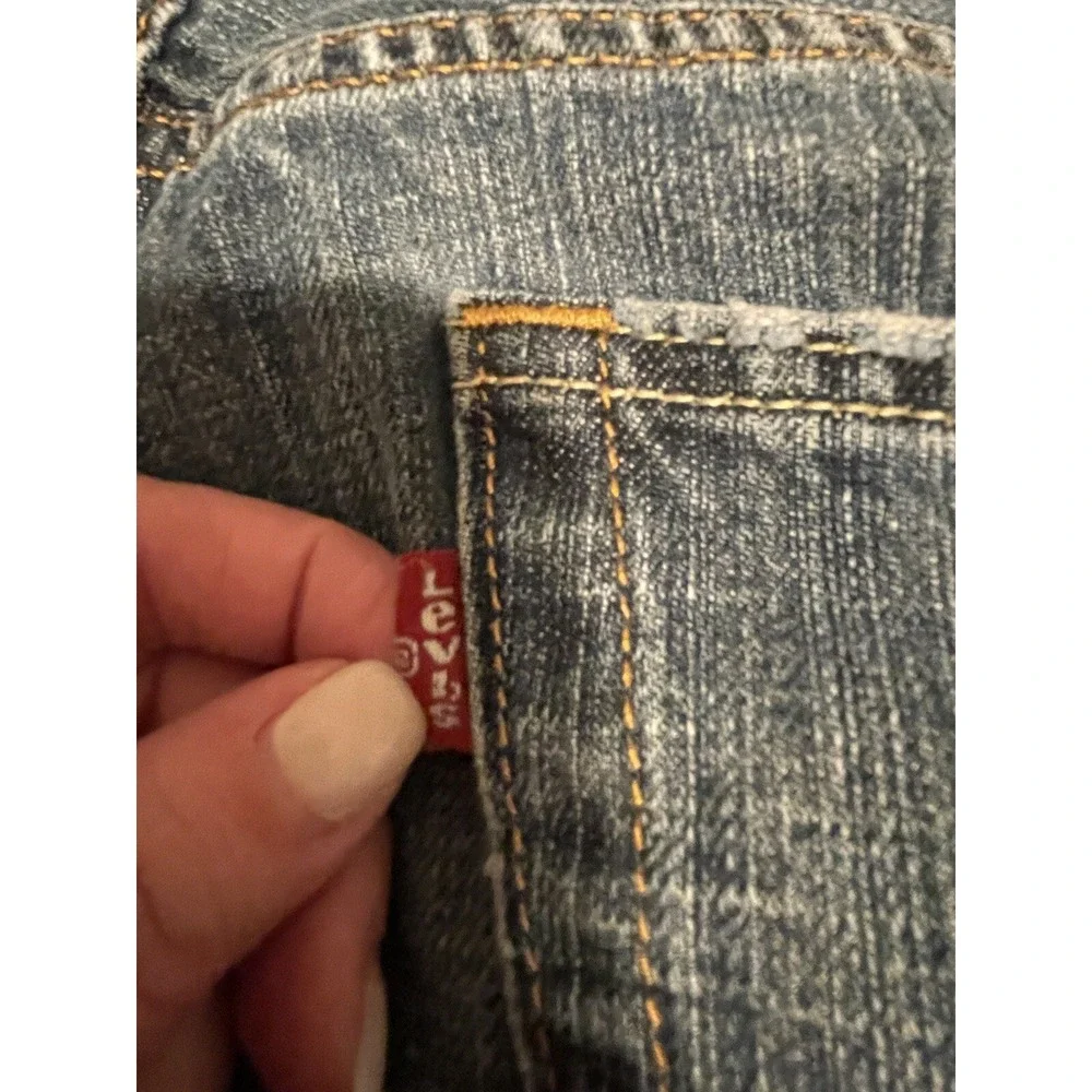 Levi's Jeans 505 Mens 36X32 Blue Denim Pants Mid Rise Regular Straight Fast Ship